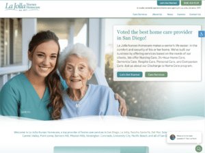 Home Care Website Design for La Jolla Nurses Home Care